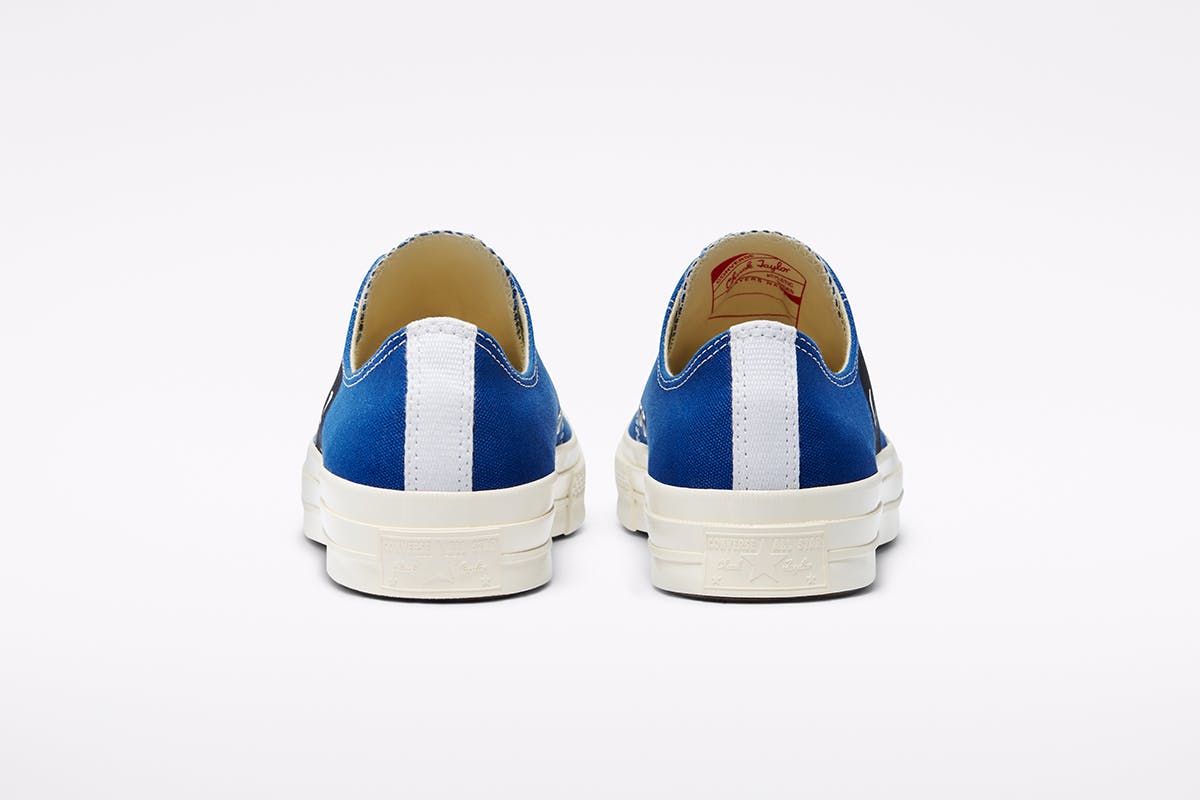 blue comme des garcons converse